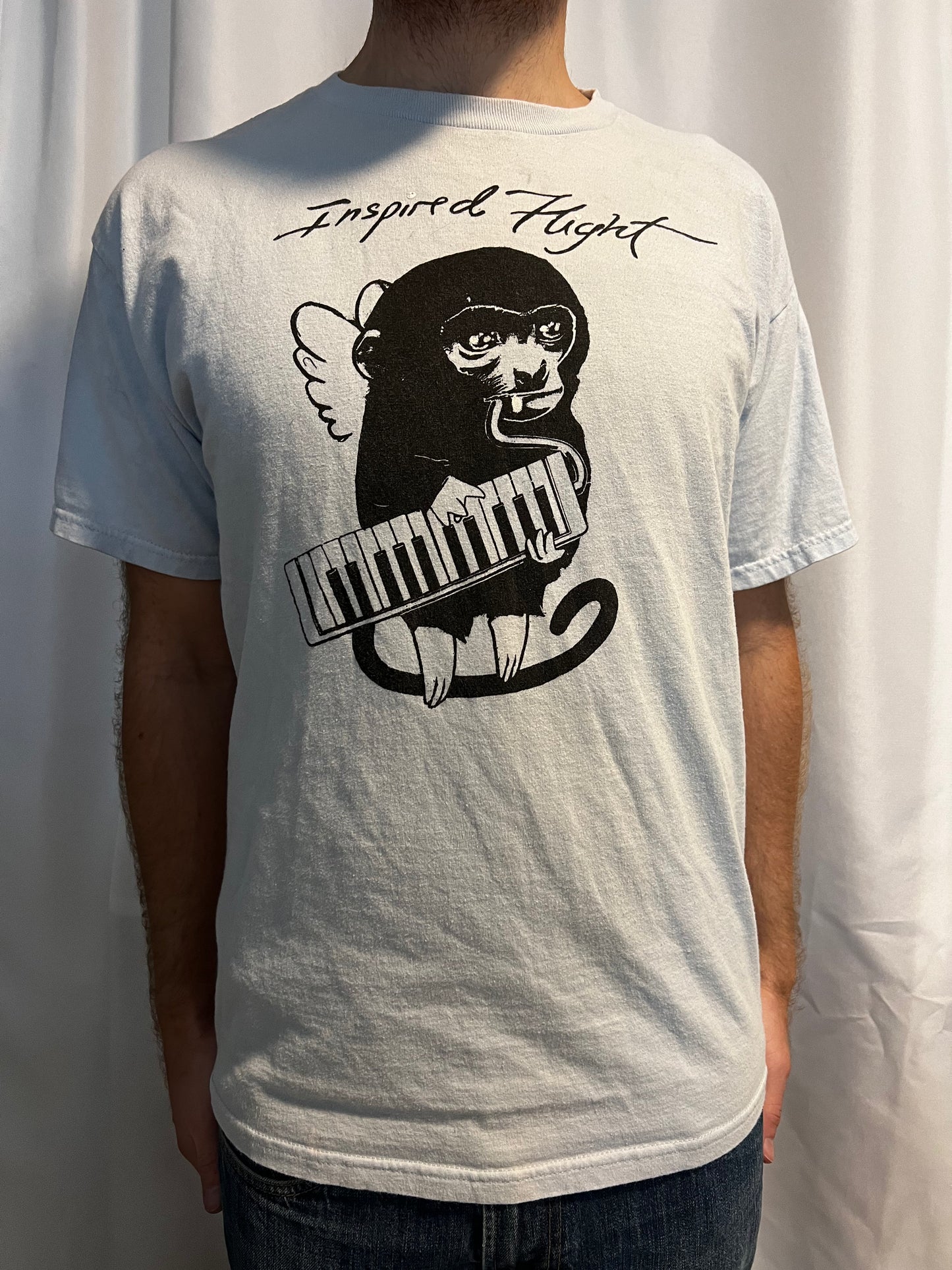 Melodica Playing Monkey T-Shirt - White