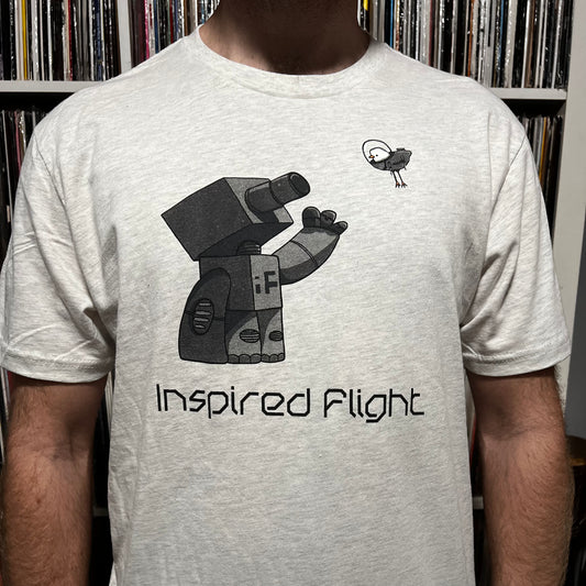 iF Robot & Bird T-Shirt - Heather Gray